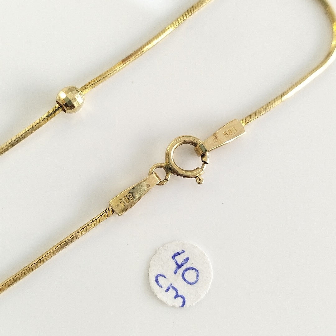 CADENA ORO 14 K 2.8 GRMS (SEMINUEVO)
