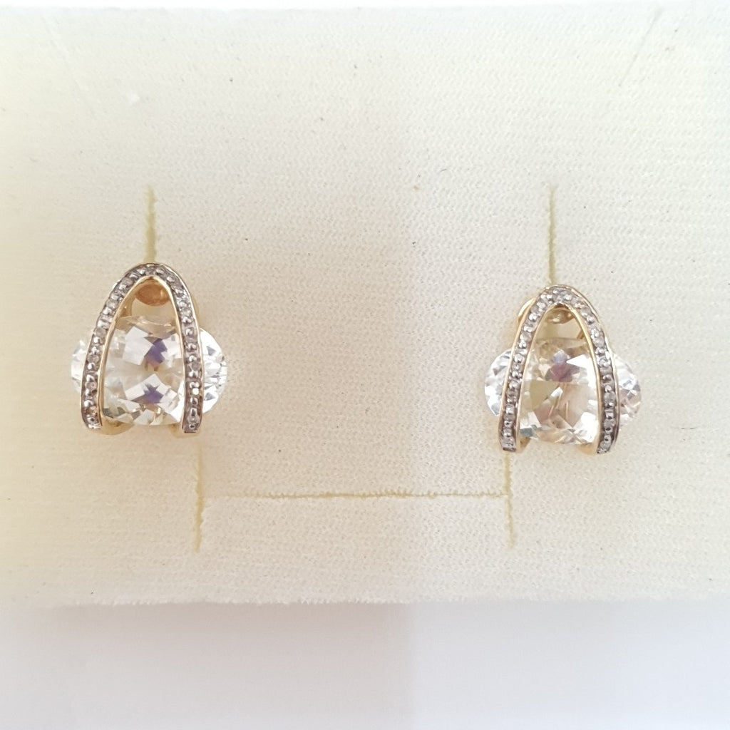 ARETES PAR ORO 14 K 6,10 GRMS (SEMINUEVO)