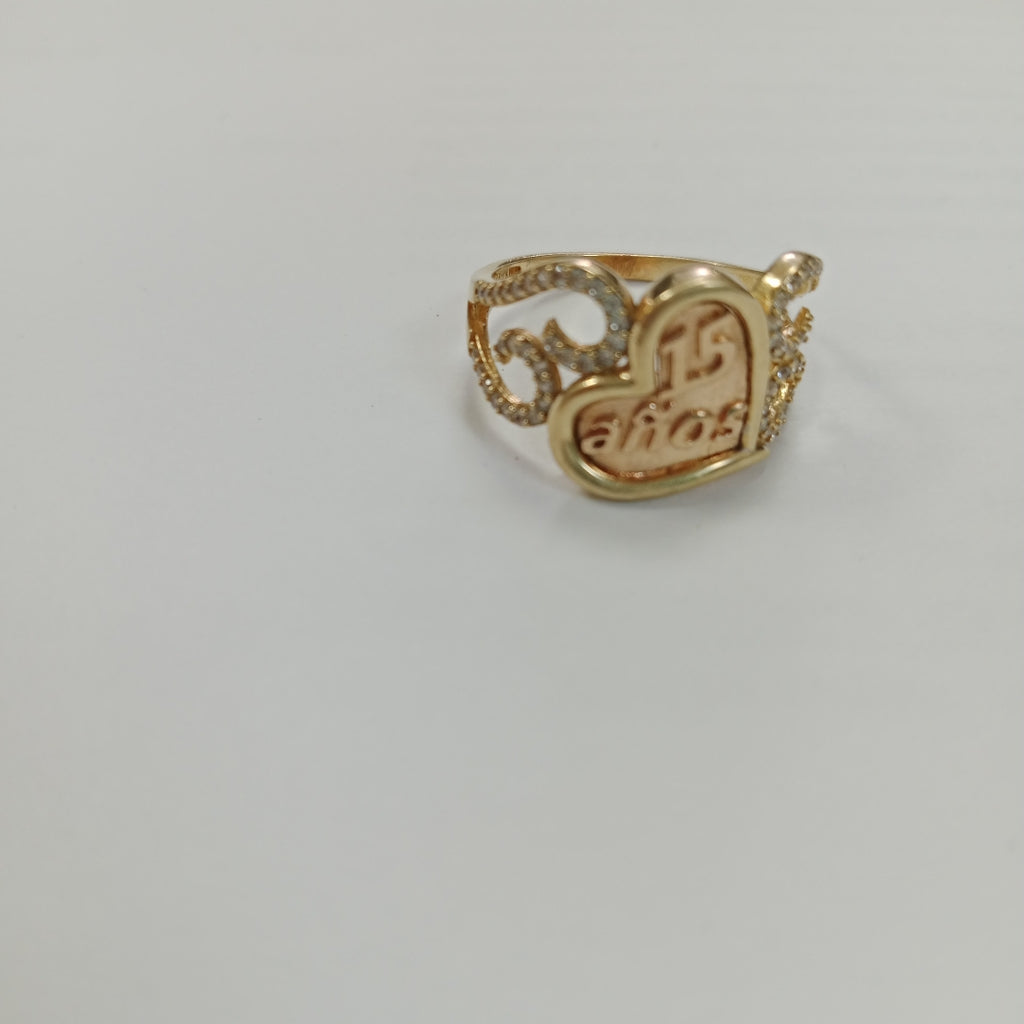ANILLO CONMEMORATIVO ORO 10 K 2.6 GRMS (SEMINUEVO)