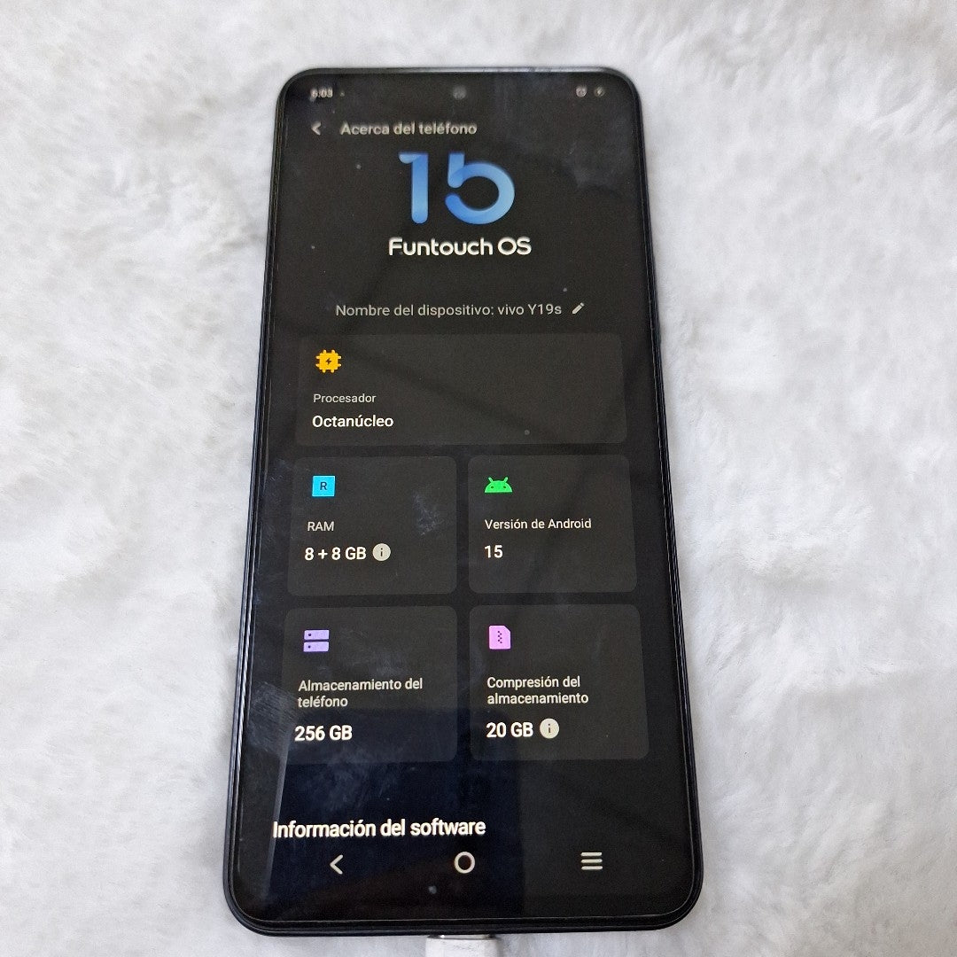 CELULAR VIVO Y19S V2419 (2024) 256 GB 8 GB RAM (SEMINUEVO)