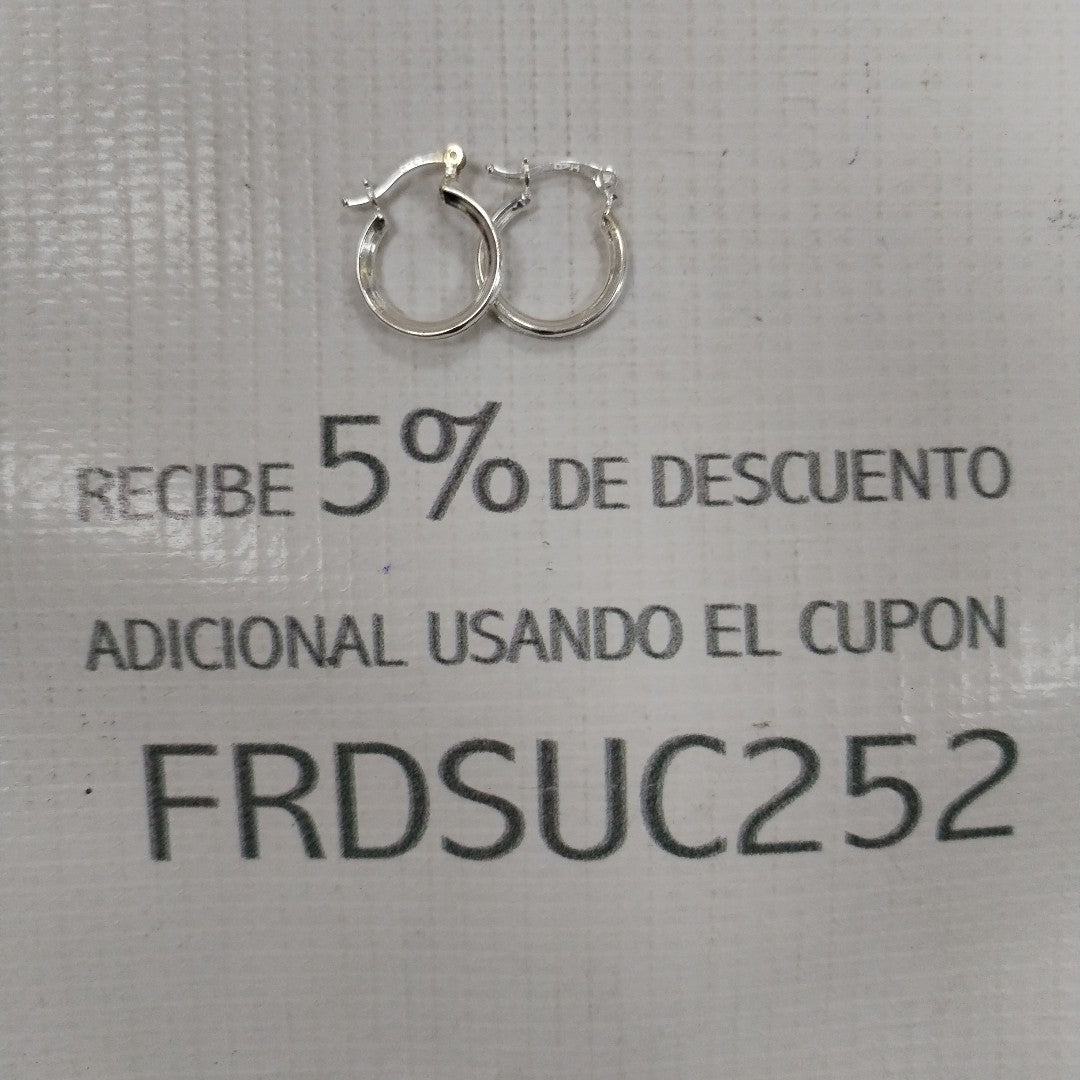 ARRACADAS PAR PLATA 1,90 GRMS (SEMINUEVO)