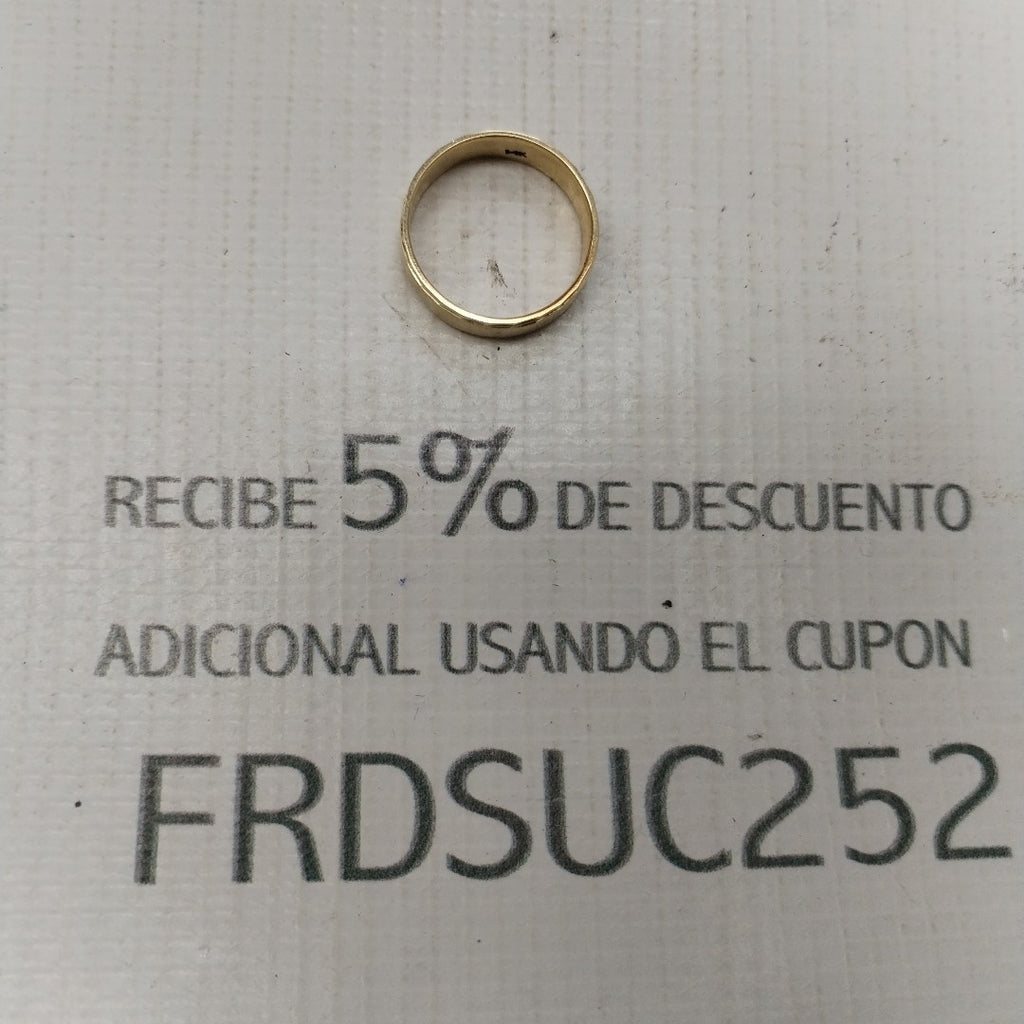 ARGOLLA ORO 10 K 5.4 GRMS (SEMINUEVO)