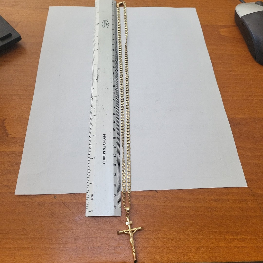 CADENA, CRUZ ORO 10 K 10.7 GRMS (SEMINUEVO)