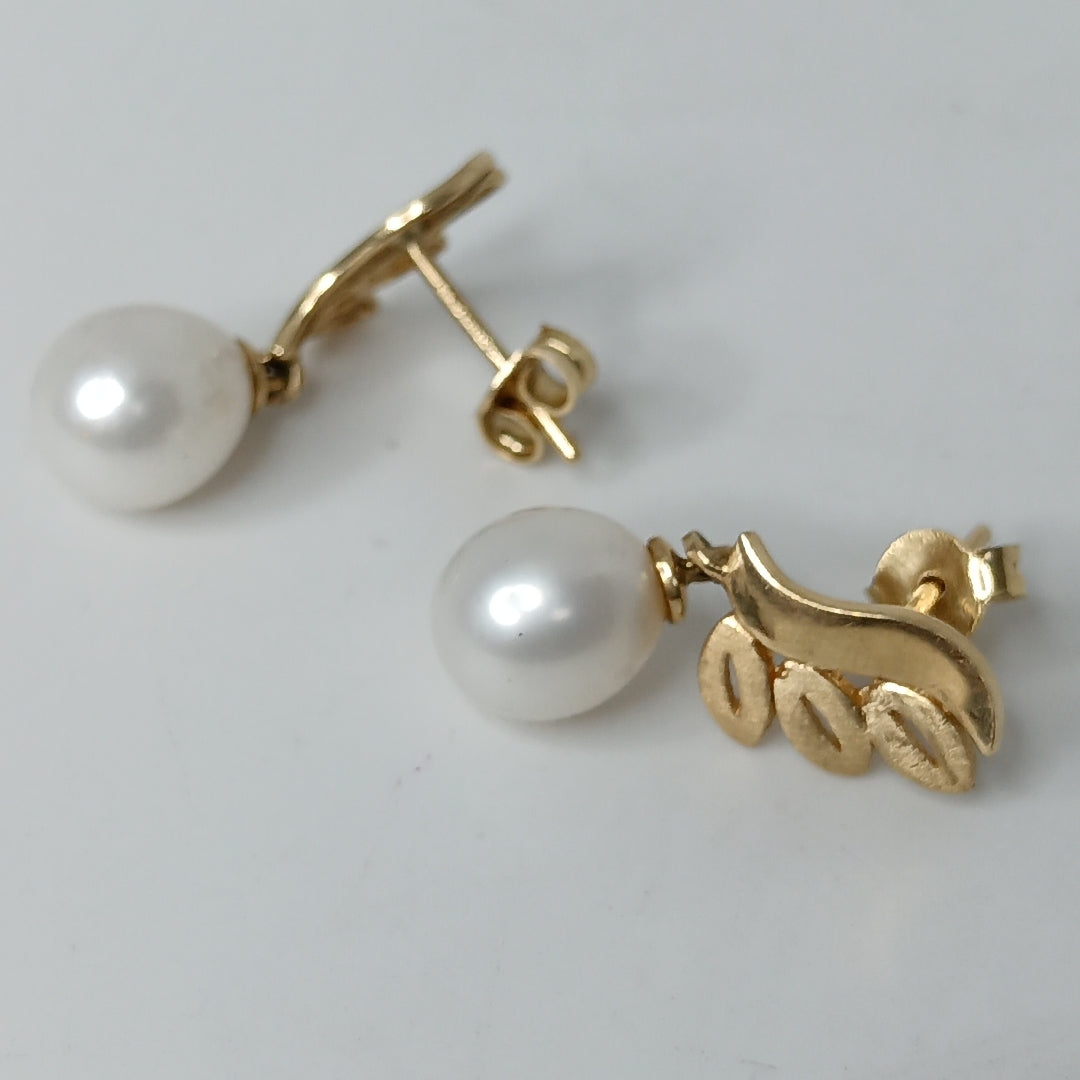 BROQUELES PAR ORO 14 K 3.9 GRMS (SEMINUEVO)