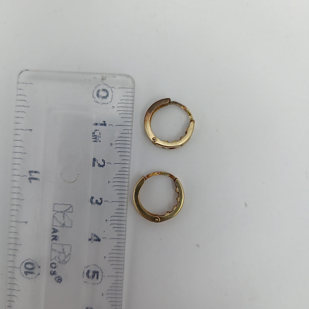 ARRACADAS PAR ORO 10 K 1.4 GRMS (SEMINUEVO)