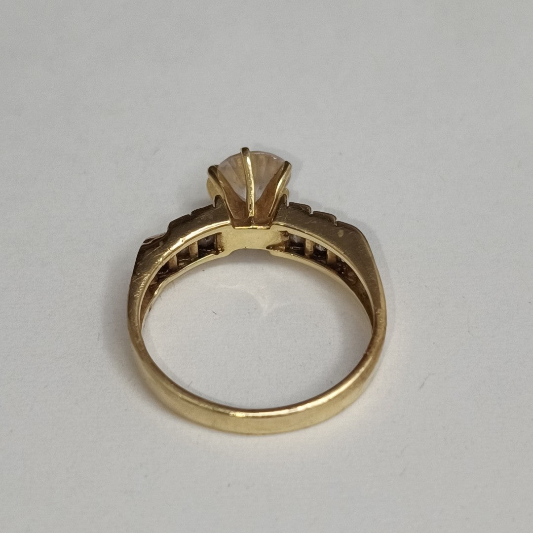 K1 4,40 GRMS 14 K ESPECIFICACIONES COMPLEMENTARIAS ANILLITO SOLITARIO (SEMINUEVO)