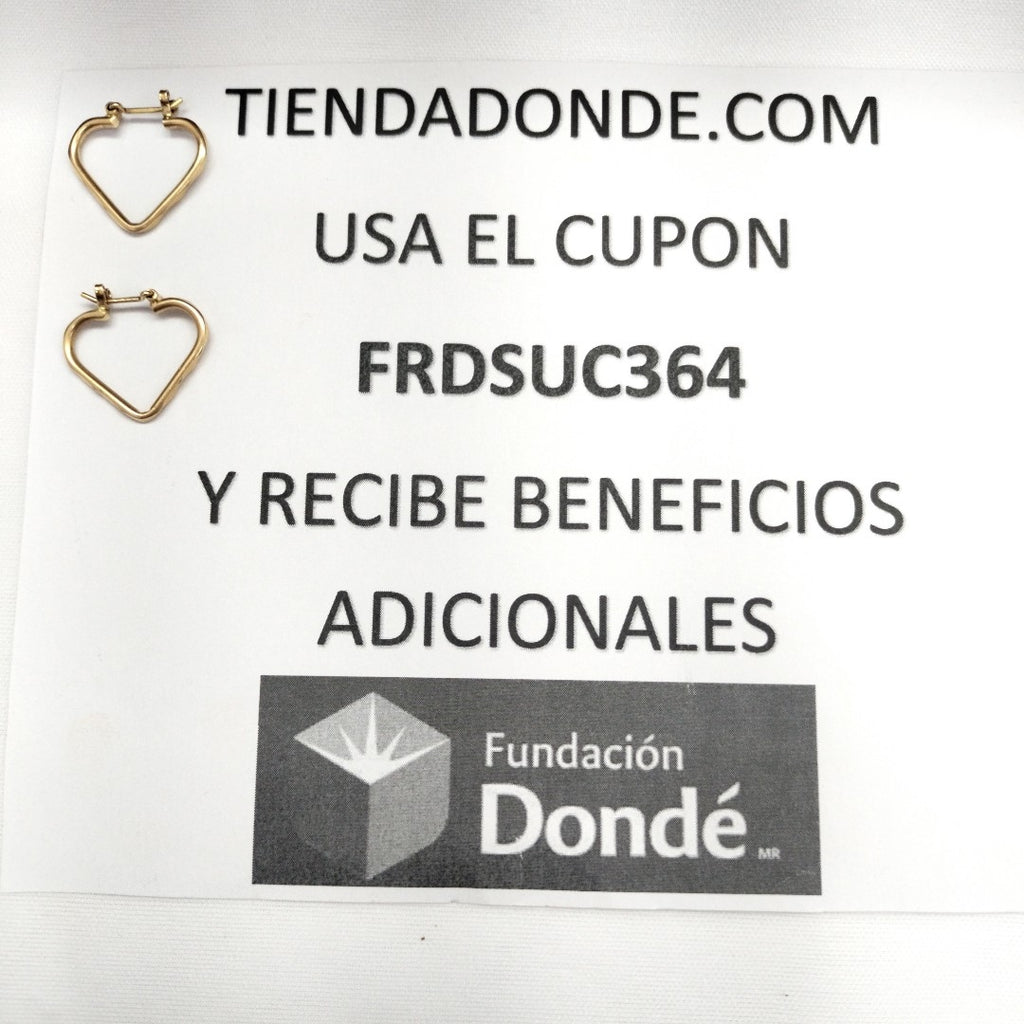 ARRACADAS PAR ORO 14 K 3,00 GRMS (SEMINUEVO)