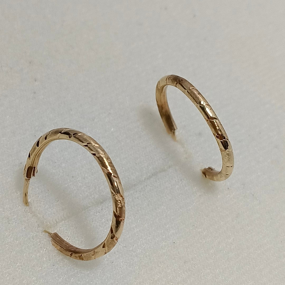ARRACADAS PAR ORO 14 K 1.7 GRMS (SEMINUEVO)