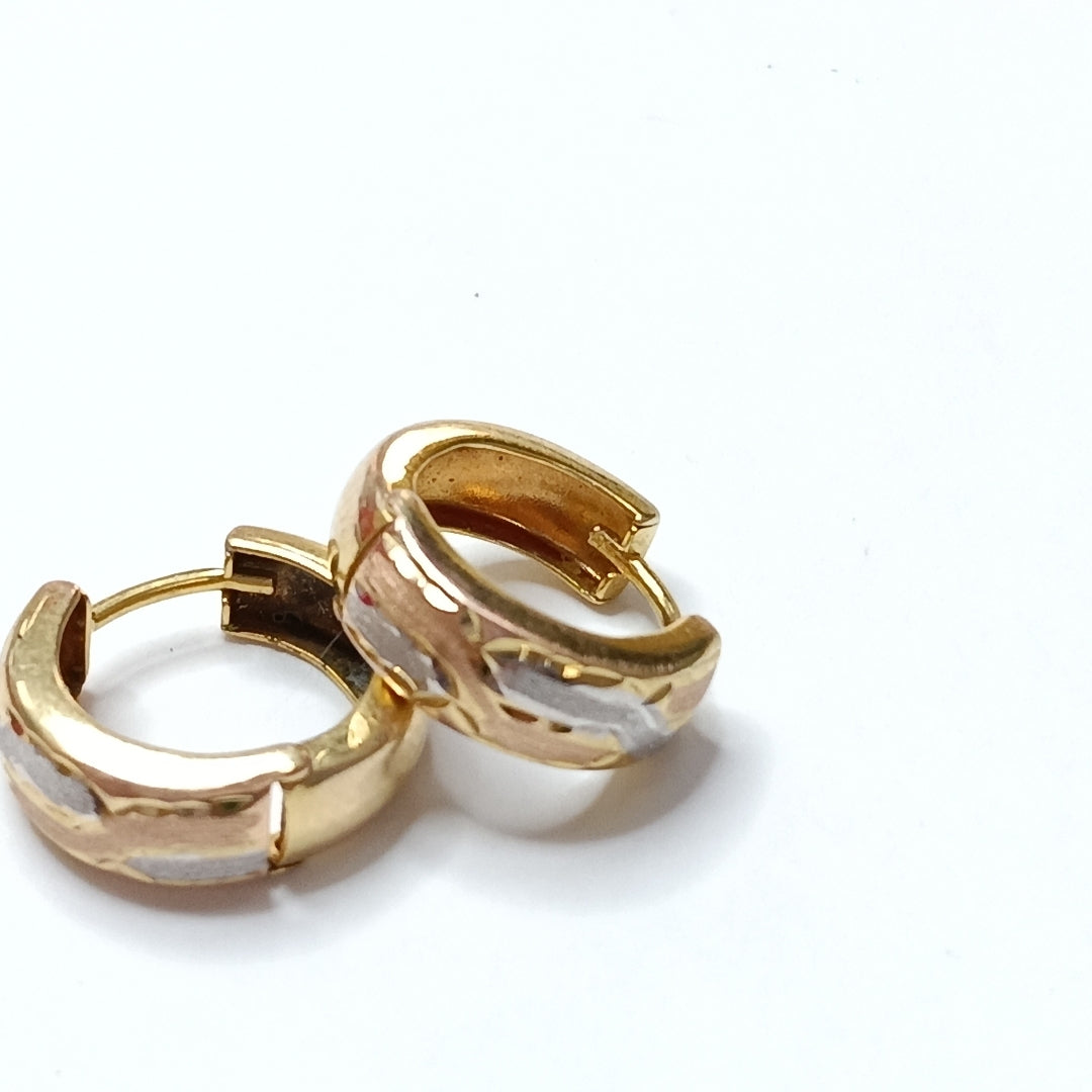ARRACADAS PAR ORO 14 K 2 GRMS (SEMINUEVO)