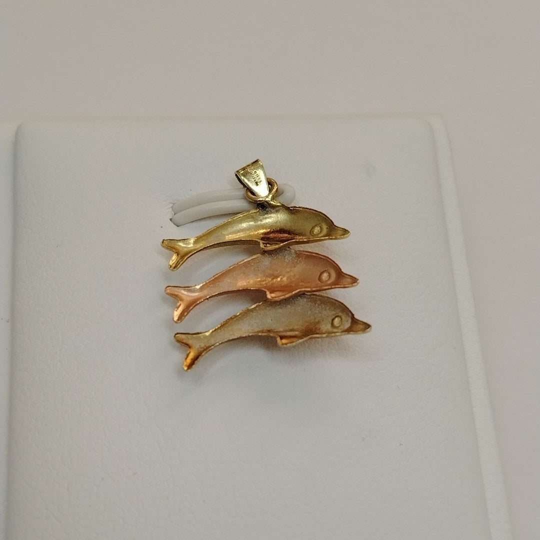 ARETES PAR ORO COMBINADO 10 K 1.1 GRMS (SEMINUEVO)