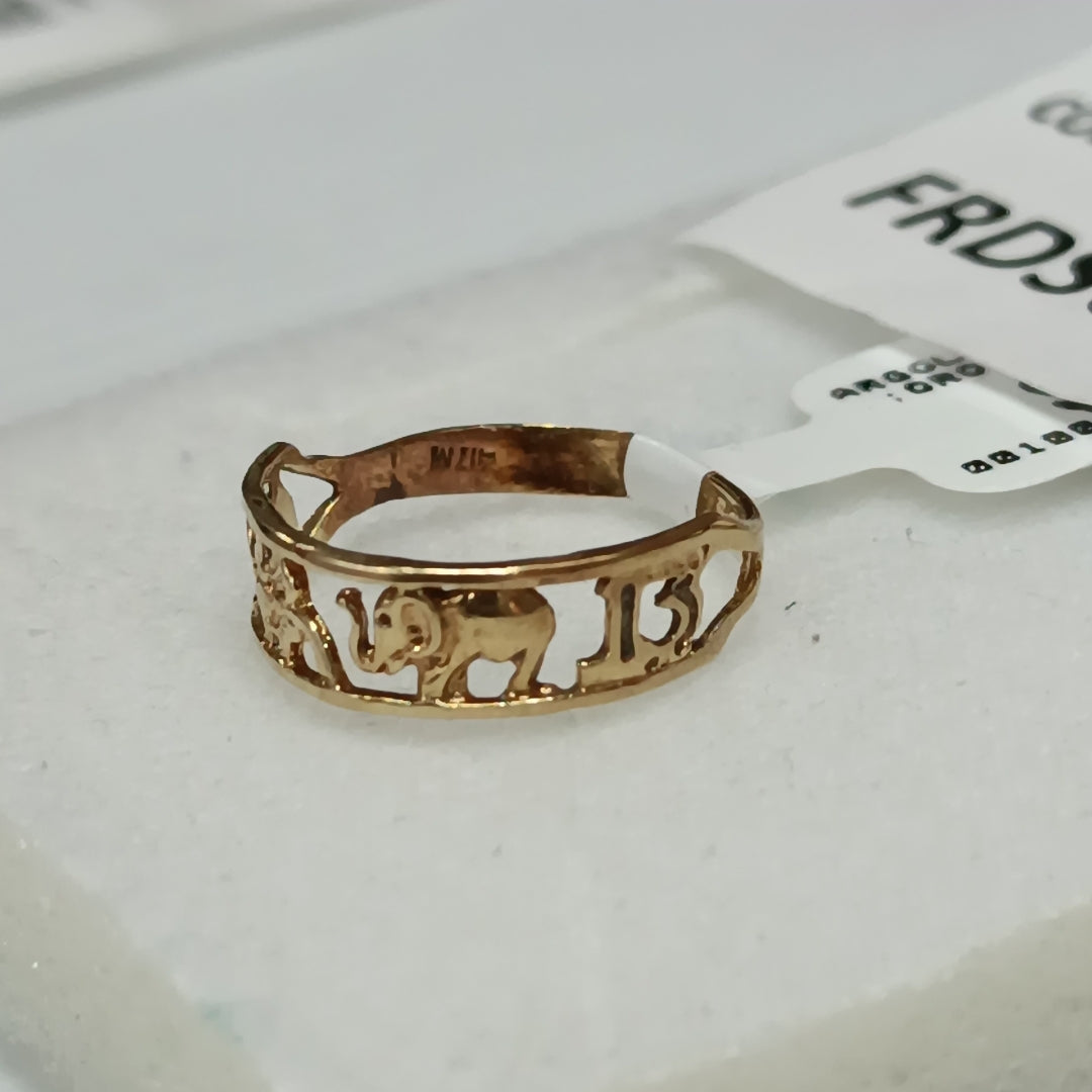 ARGOLLA DE LA SUERTE ORO 10 K 2.3 GRMS (SEMINUEVO)