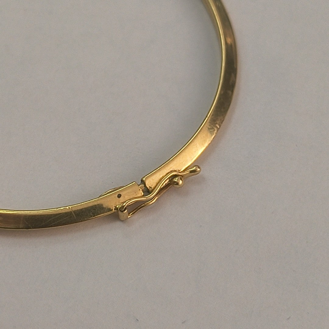 PULSERA RIGIDA ORO 14 K 3.4 GRMS (SEMINUEVO)