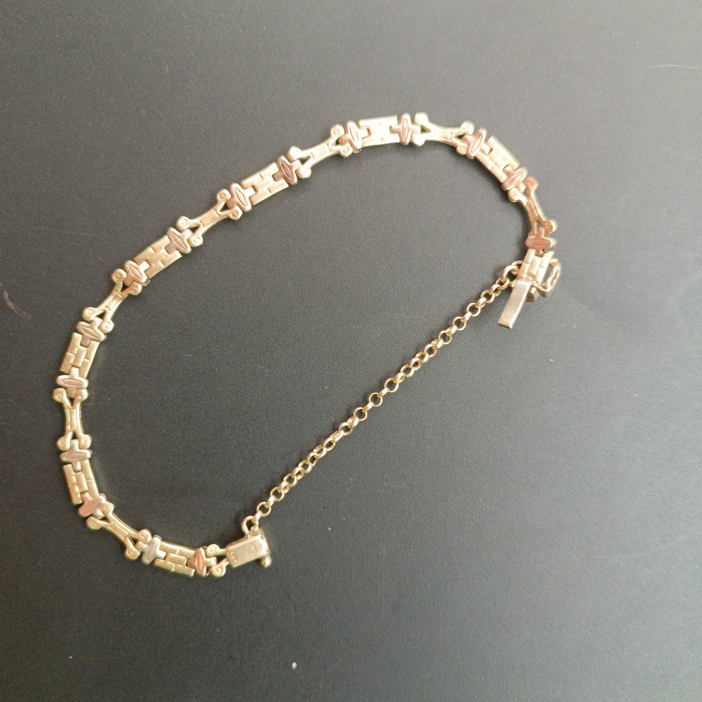 PULSERA ORO COMBINADO 14 K 9,50 GRMS (SEMINUEVO)
