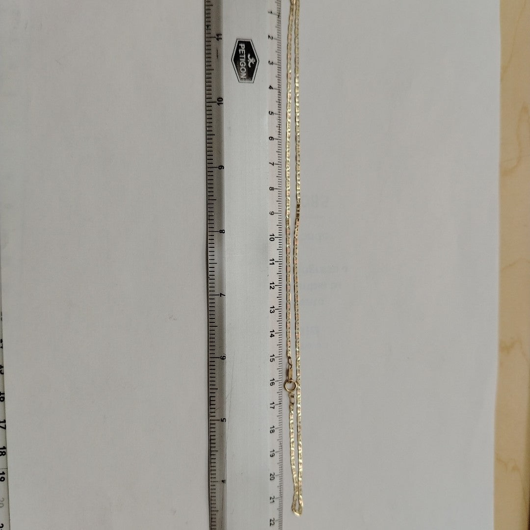 CADENA ORO, ORO COMBINADO 10 K 1.9 GRMS (SEMINUEVO)