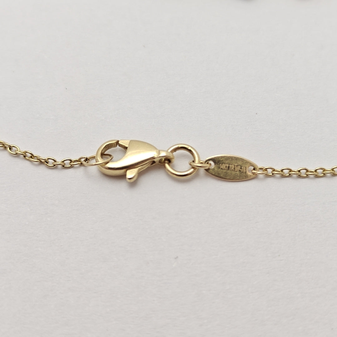PULSERA ORO COMBINADO 14 K 2.3 GRMS (SEMINUEVO)