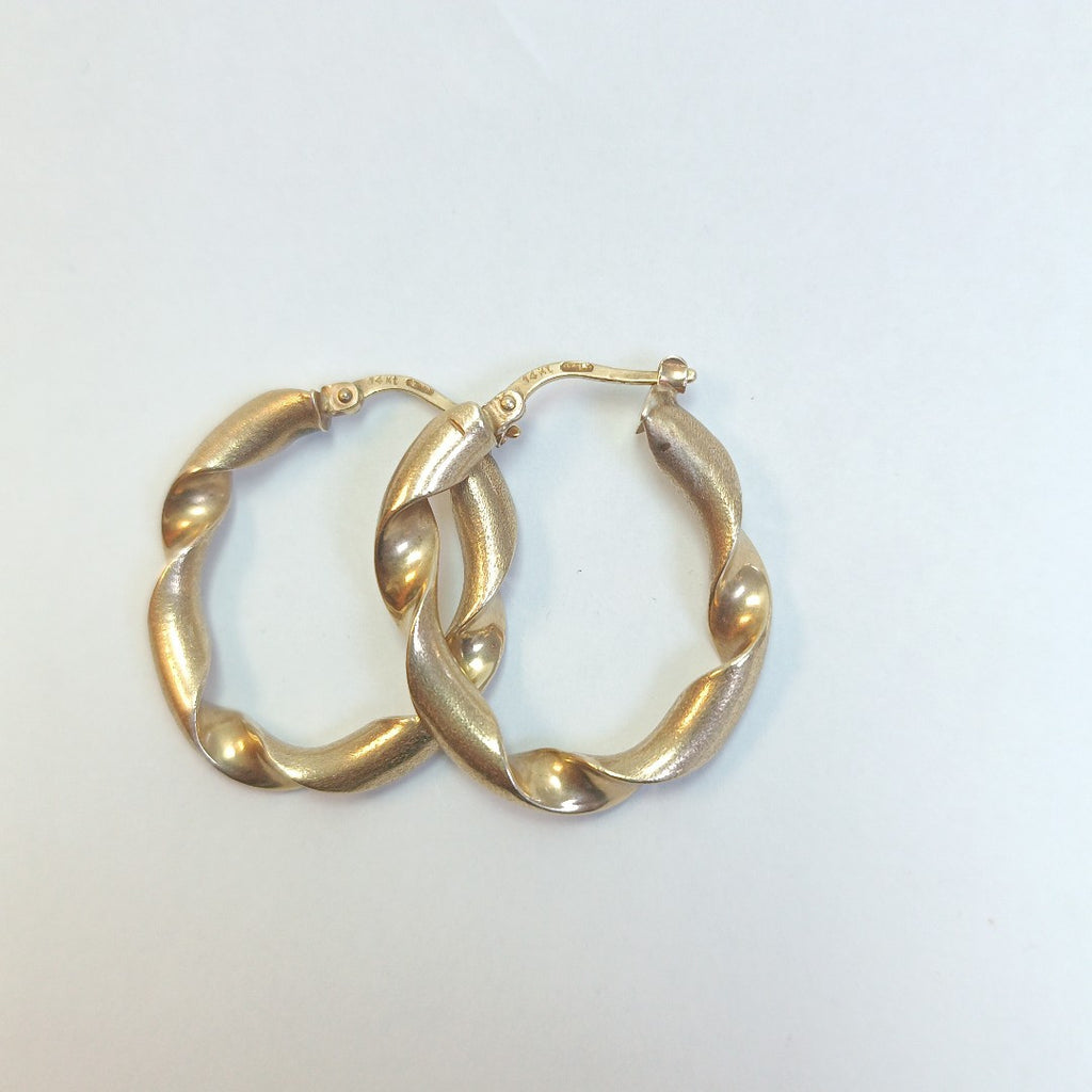 ARRACADAS PAR ORO 14 K 3,60 GRMS (SEMINUEVO)
