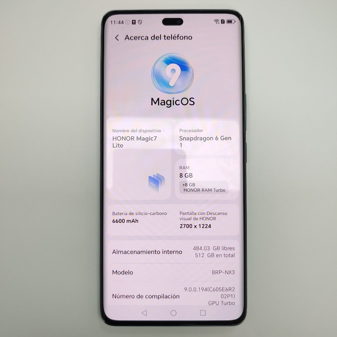 CELULAR HONOR MAGIC 7 LITE BRP-NX3 (2025) 512 GB 8 GB RAM (SEMINUEVO)
