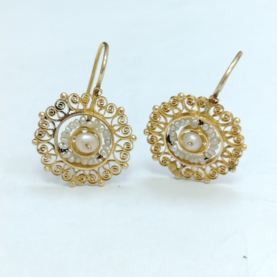 ARETES PAR ORO 10 K 5,80 GRMS (SEMINUEVO)