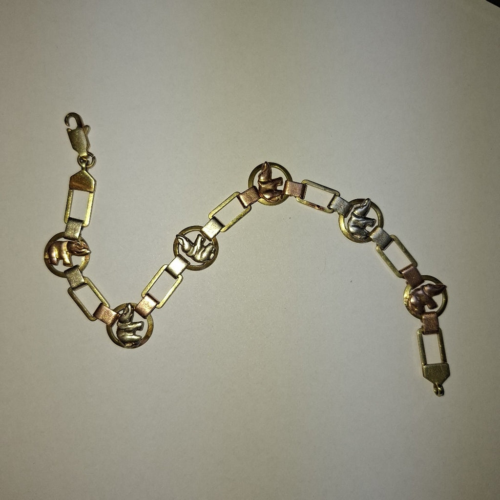 PULSERA ORO COMBINADO 10 K 4,20 GRMS (SEMINUEVO)