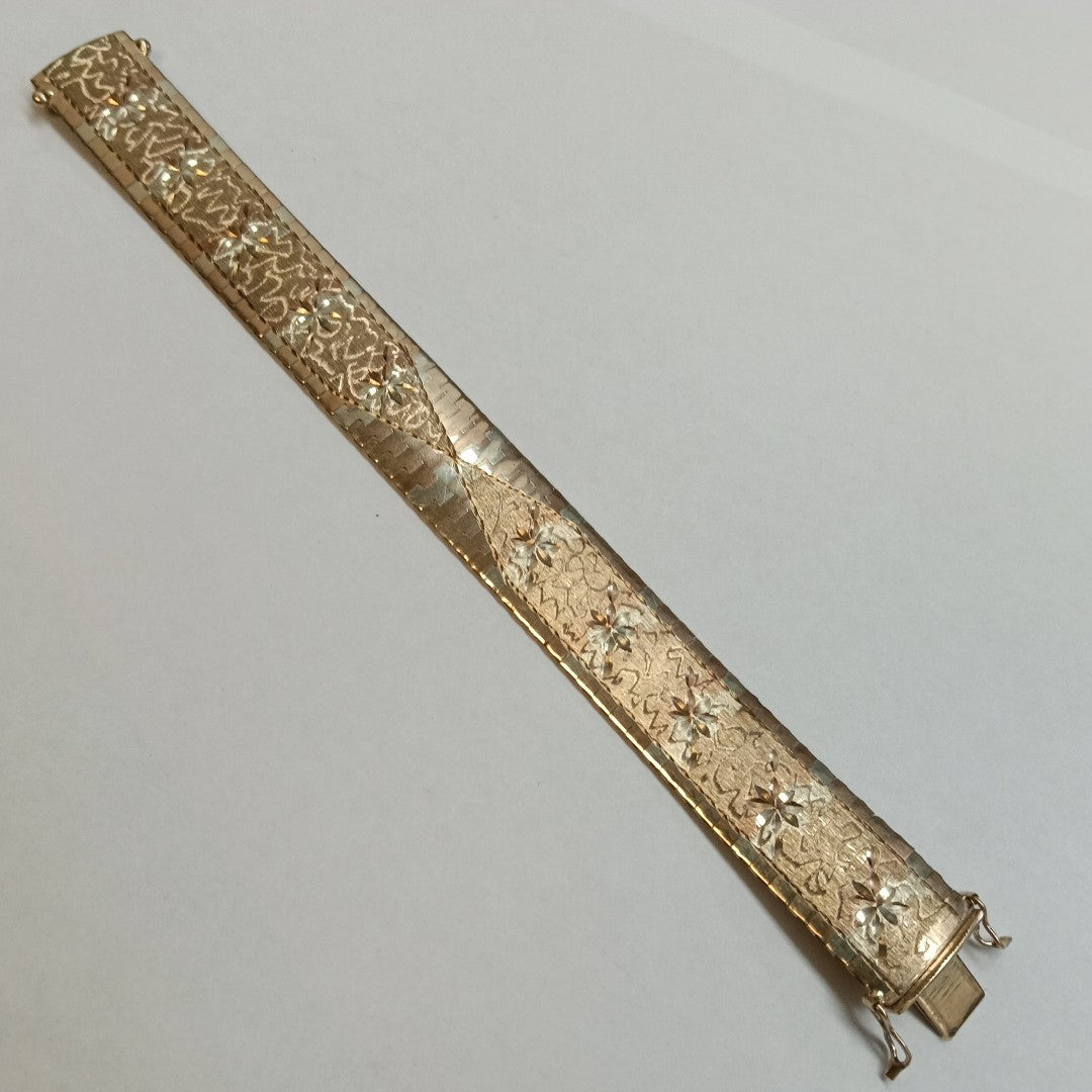 PULSERA ORO COMBINADO 8 K 35,10 GRMS (SEMINUEVO)