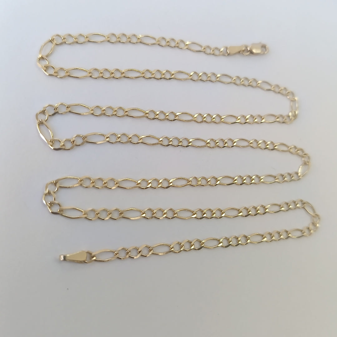 CADENA 3 X 1 5.11GR 55 CM 14K (NUEVO)