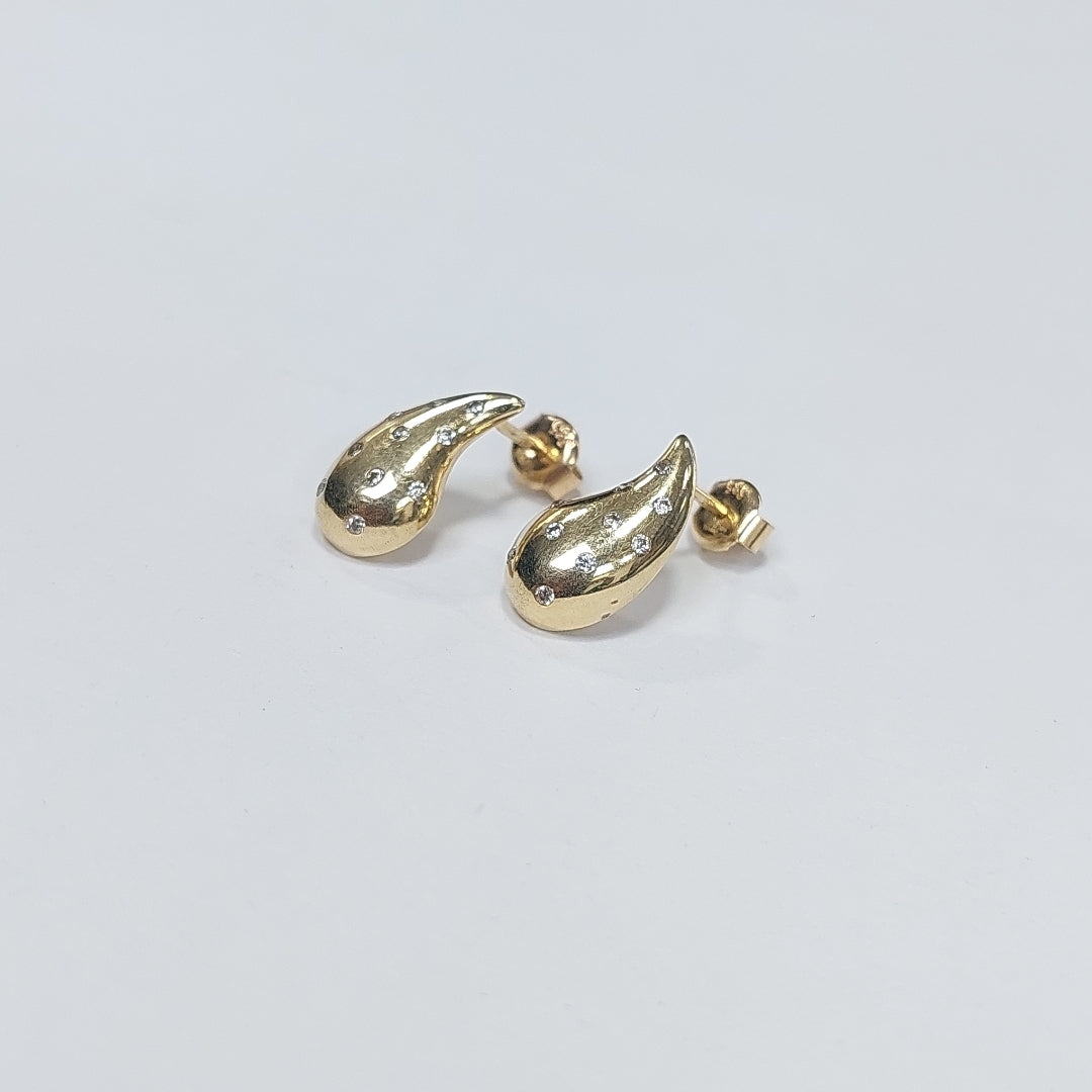 BROQUELES ORO 14K 2.1 (NUEVO)