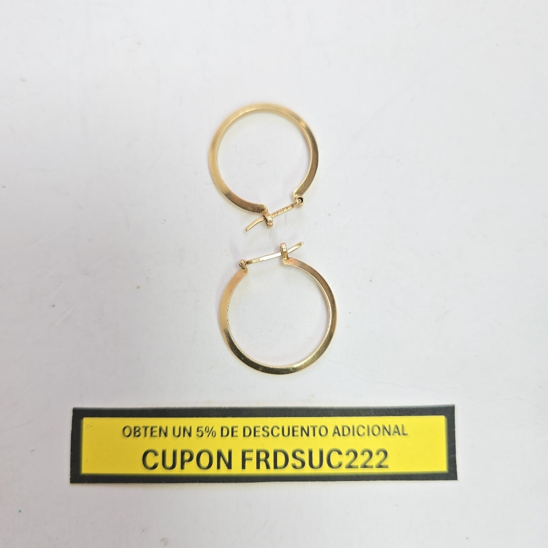 ARRACADAS PAR ORO 14 K 2,60 GRMS (SEMINUEVO)