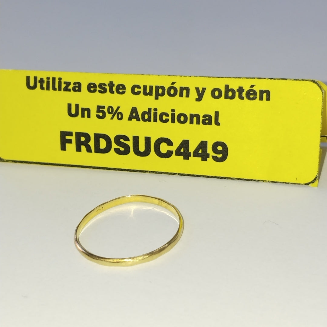 ARGOLLA ORO 14 K 0,70 GRMS (SEMINUEVO)