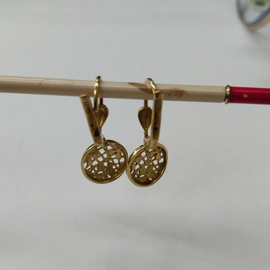 ARETES PAR ORO 14 K 2 GRMS (SEMINUEVO)