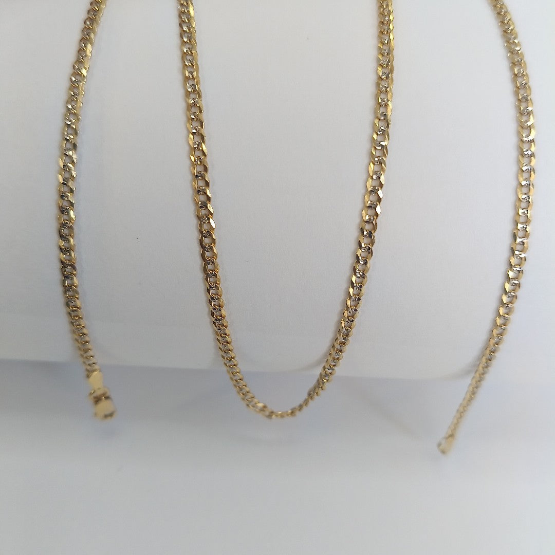 CADENA BARBADA 5.51G 50 CM 14K (NUEVO)