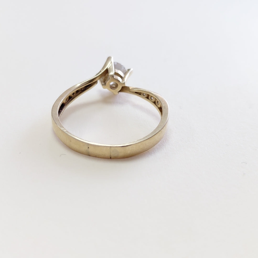 SOLITARIO ORO 14 K 3 GRMS (SEMINUEVO)
