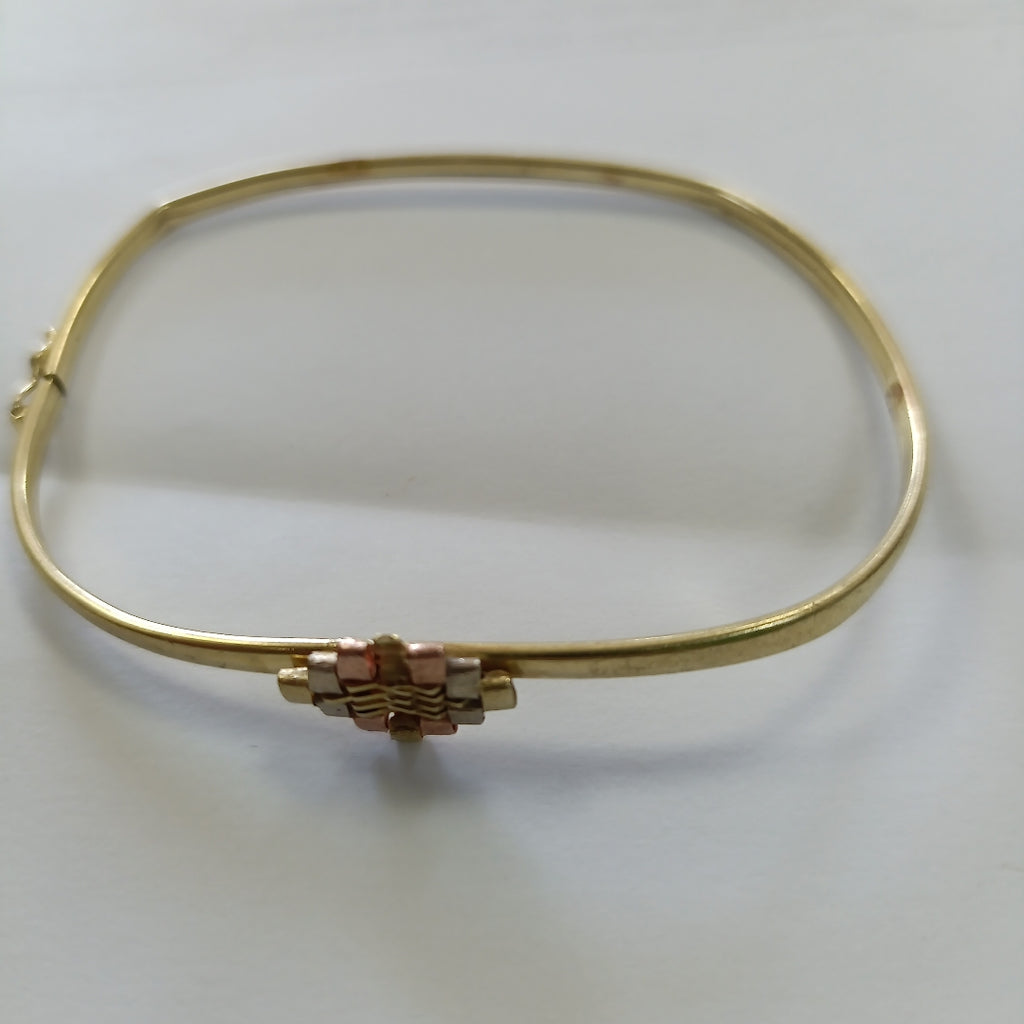PULSERA RIGIDA ORO 14 K 4.9 GRMS (SEMINUEVO)
