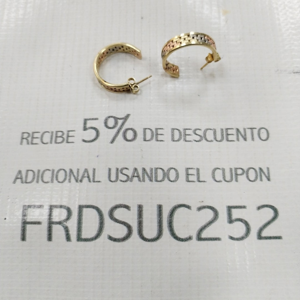 ARRACADAS PAR ORO 14 K 6,30 GRMS (SEMINUEVO)