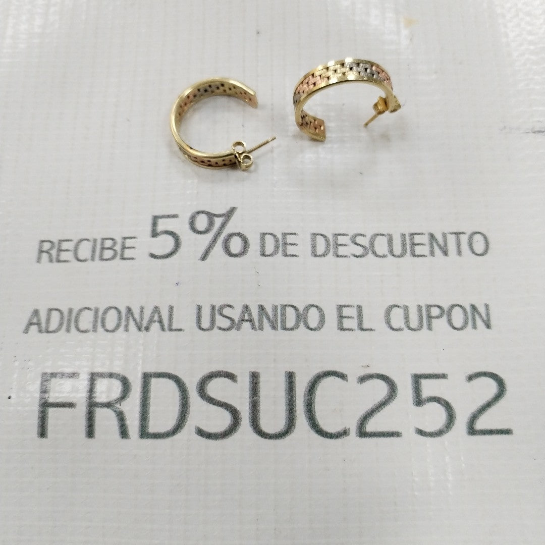 ARRACADAS PAR ORO 14 K 6,30 GRMS (SEMINUEVO)