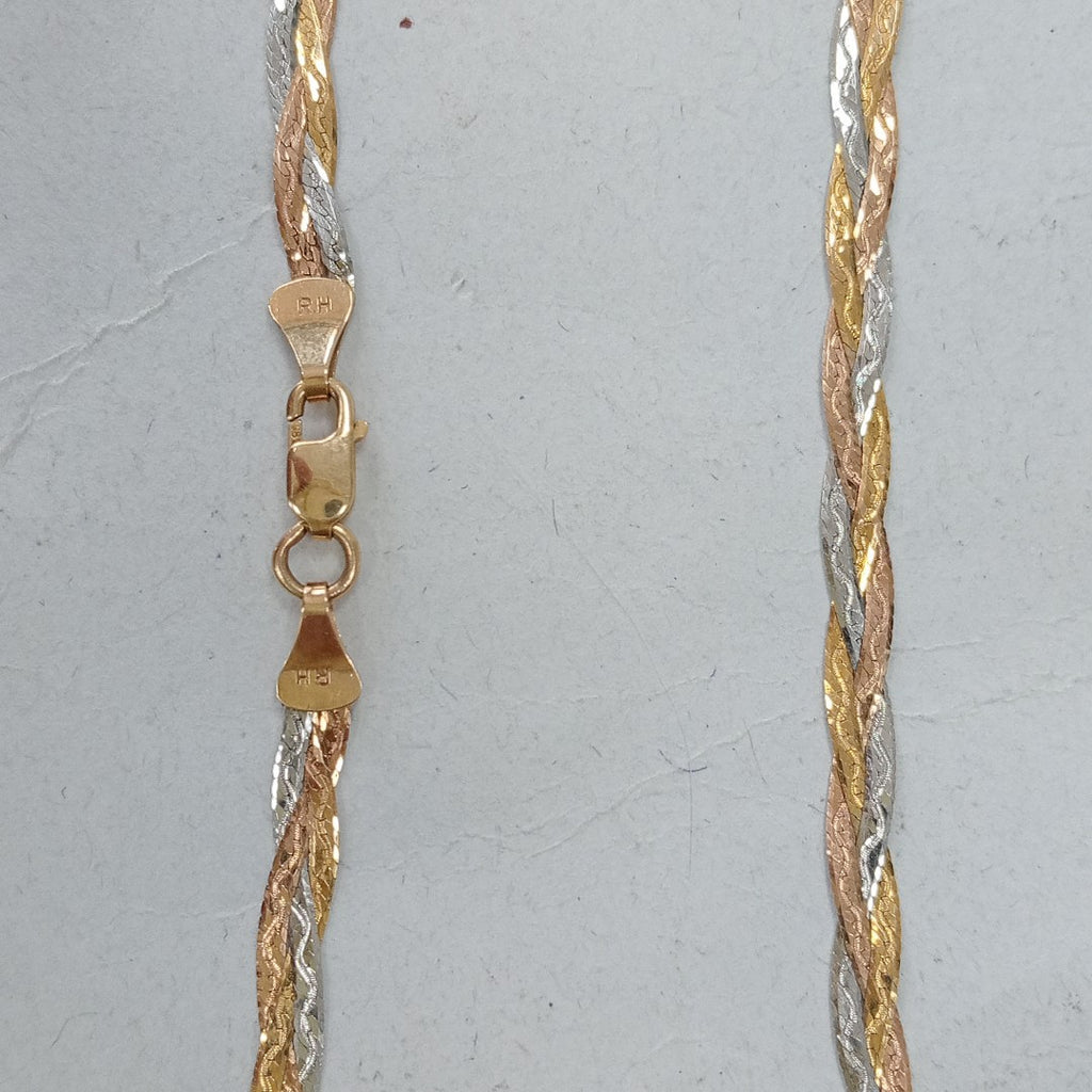 CADENA ORO COMBINADO 14 K 4,10 GRMS (SEMINUEVO)