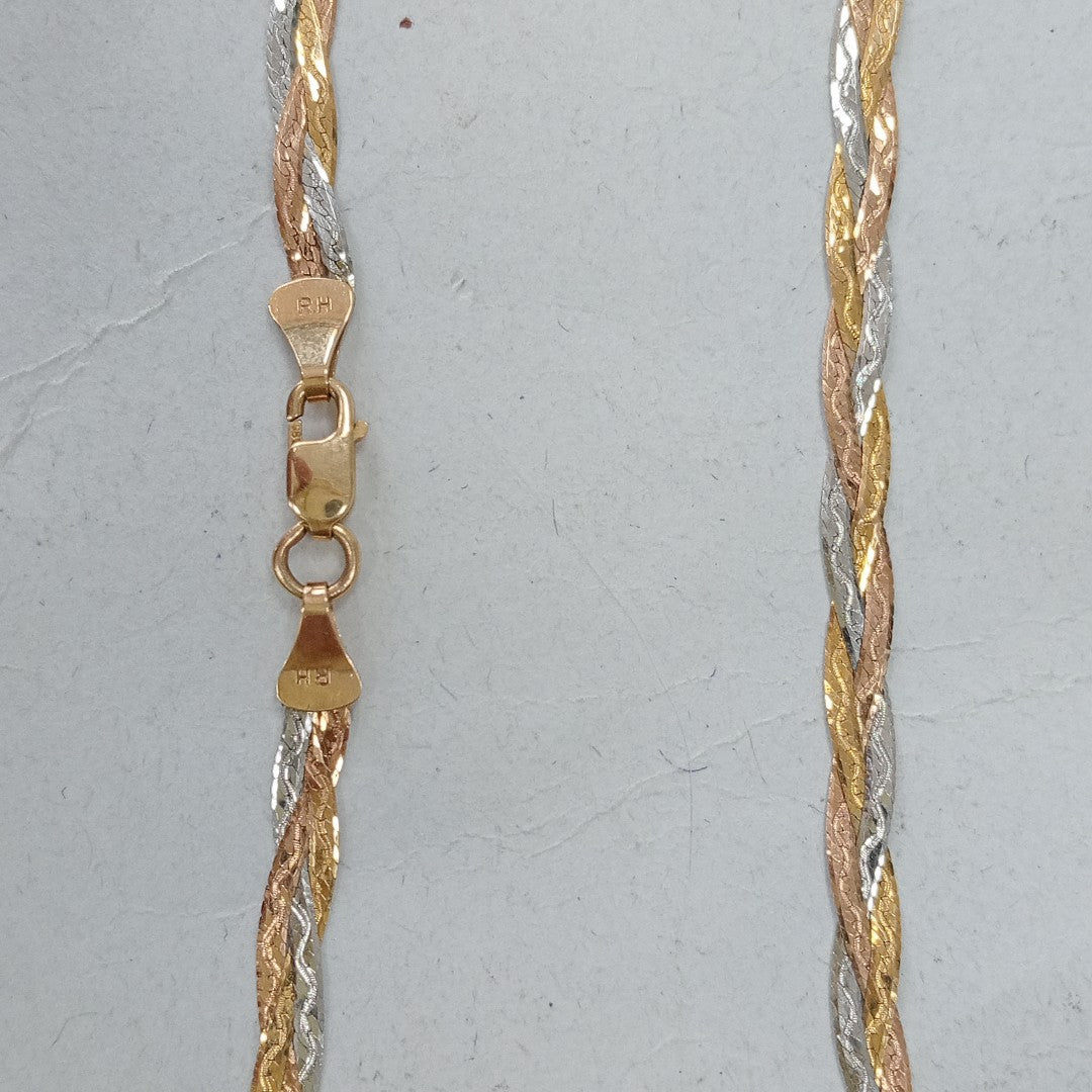 CADENA ORO COMBINADO 14 K 4,10 GRMS (SEMINUEVO)