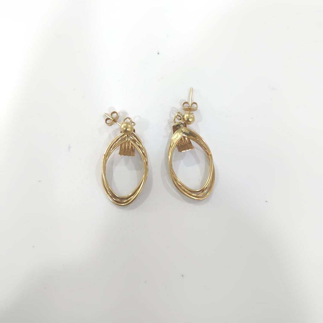 BROQUELES PAR ORO 14 K 2 GRMS (SEMINUEVO)