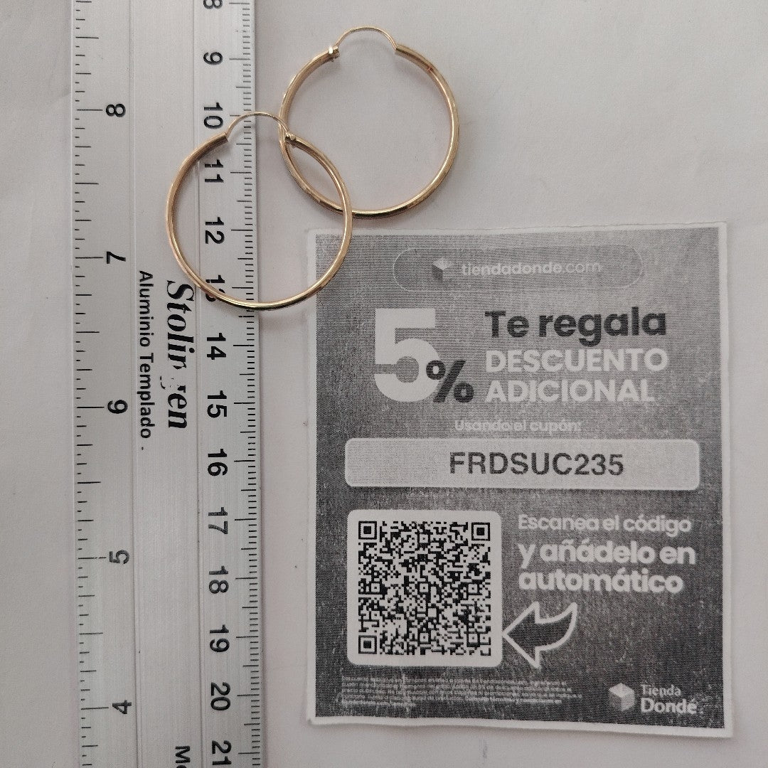 ARRACADAS PAR ORO 10 K 2.9 GRMS (SEMINUEVO)