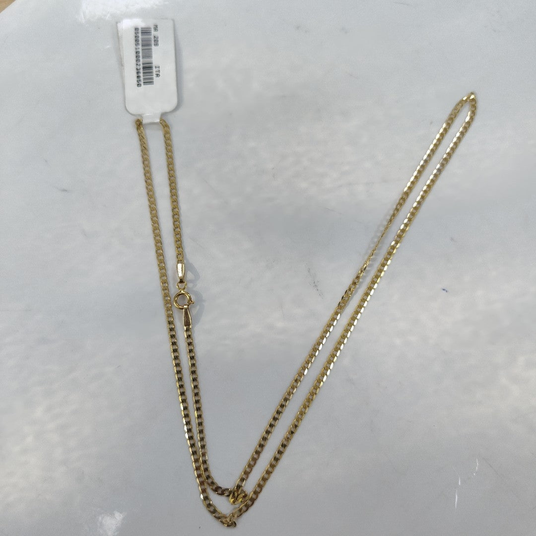 CADENAS BARBADA AMARILLA ORO 10K 2.5 (NUEVO)