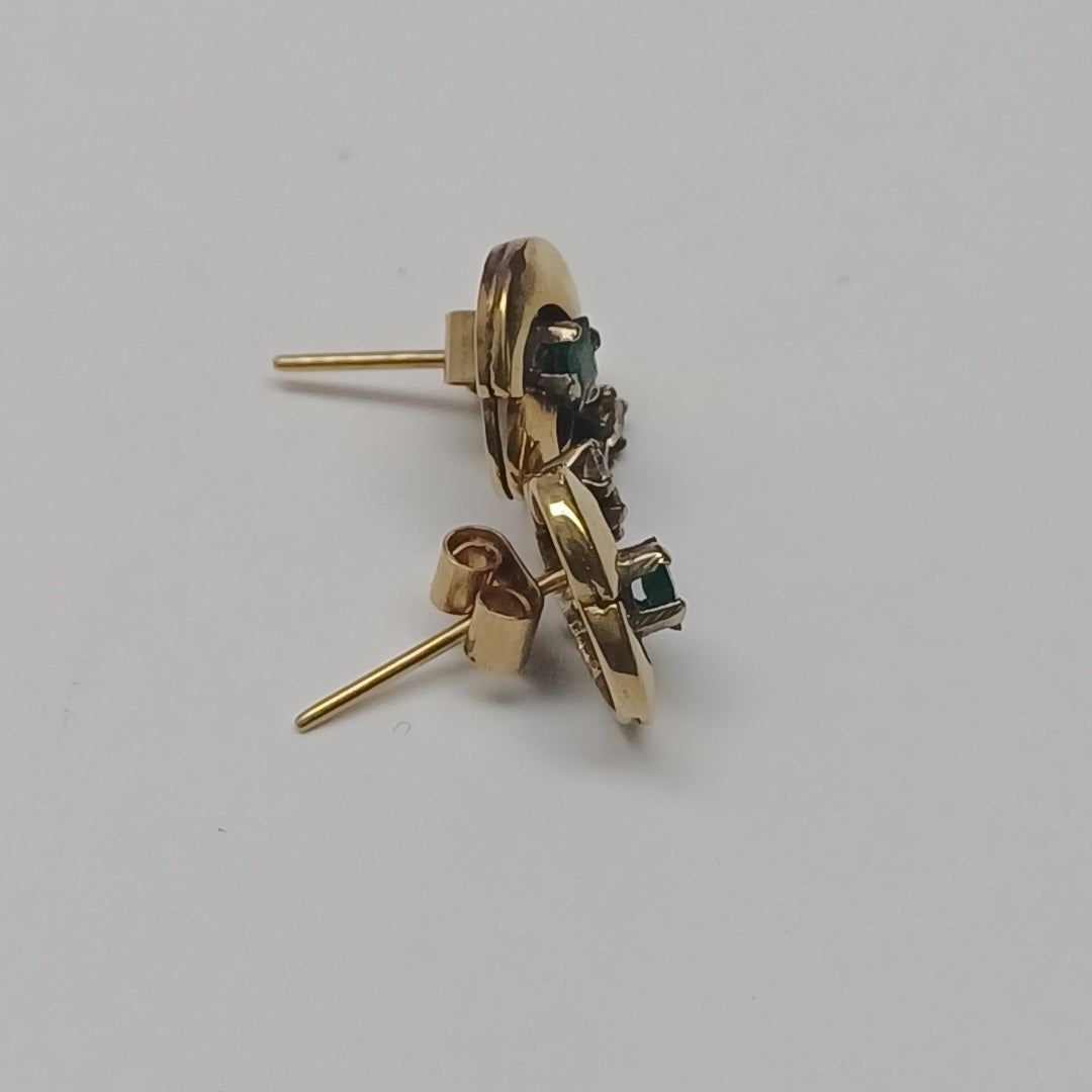 ARETES PAR ORO 14 K 3,70 GRMS (SEMINUEVO)