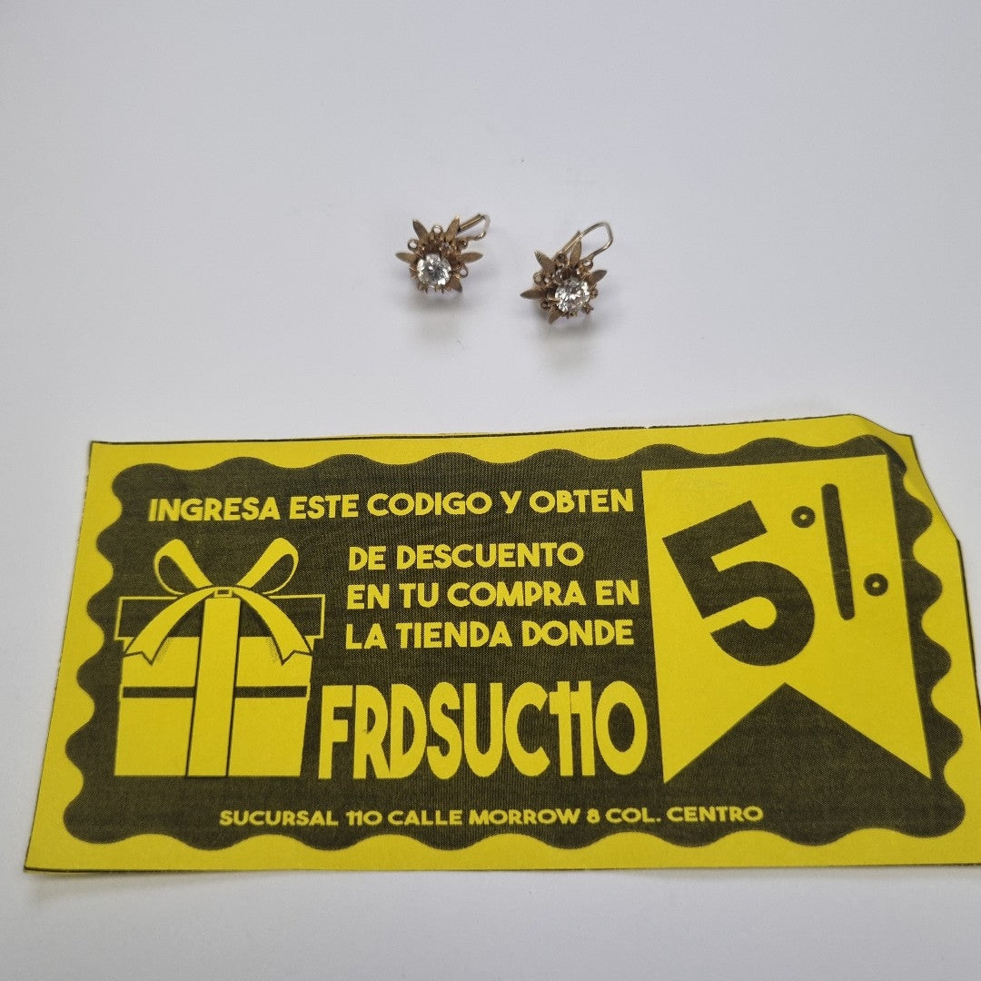 ARETES PAR ORO 10 K 3.8 GRMS (SEMINUEVO)