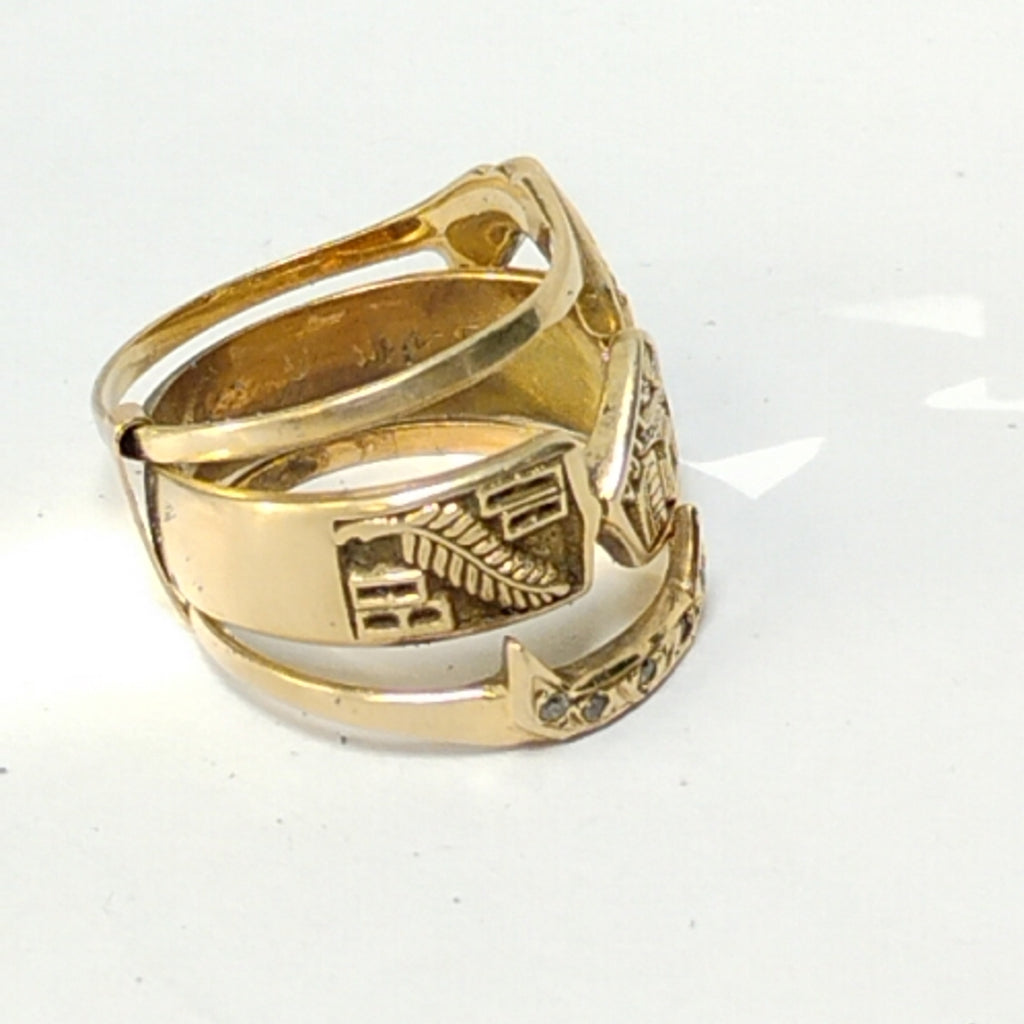 ANILLO DE GRADUACIÓN ORO 10 K 6.5 GRMS (SEMINUEVO)