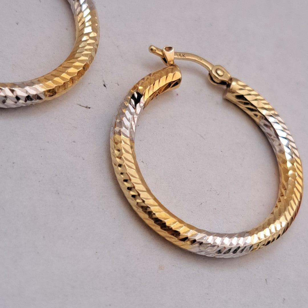 ARRACADAS PAR ORO 14 K 2,30 GRMS (SEMINUEVO)