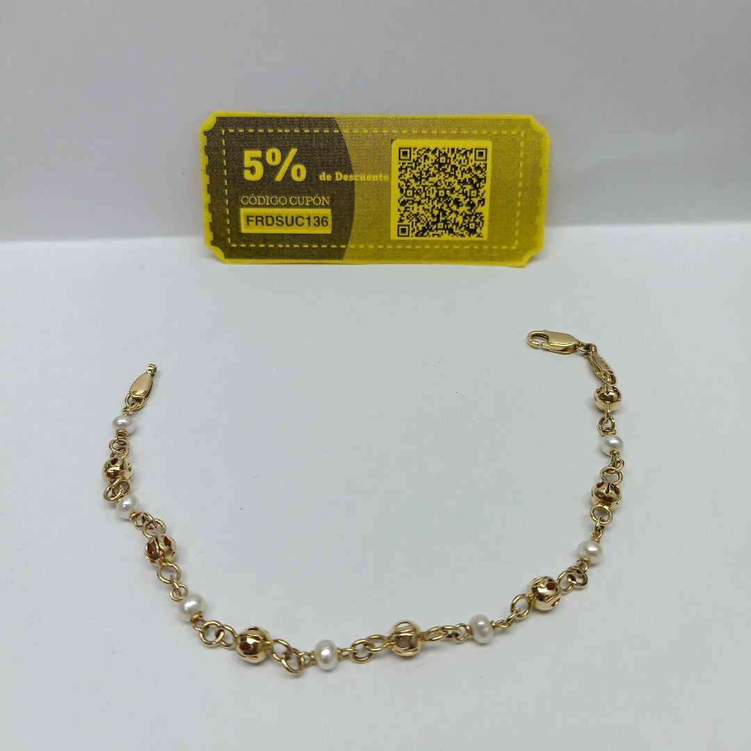 PULSERA ORO 14 K 4.3 GRMS (SEMINUEVO)