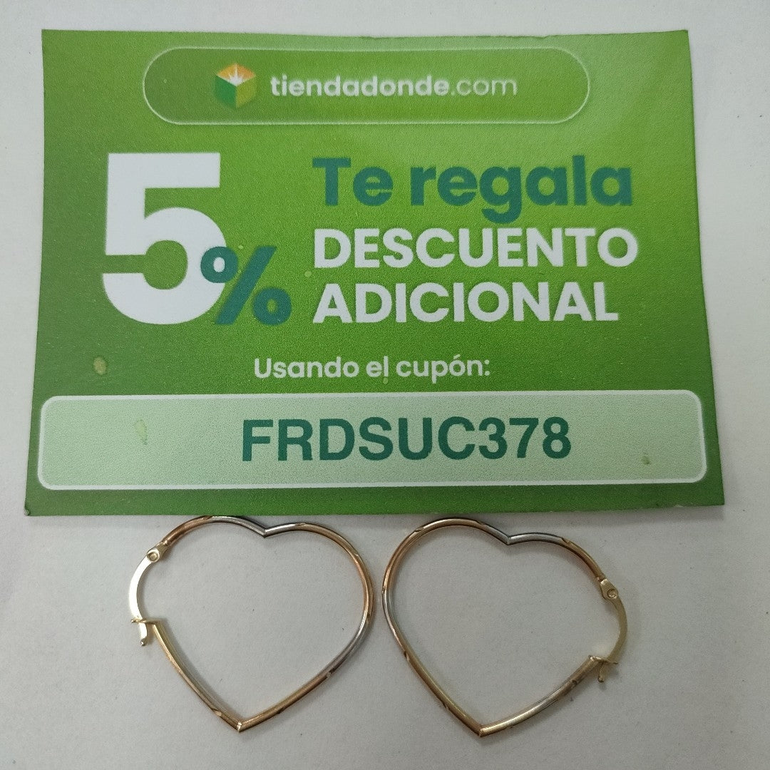 ARRACADAS PAR ORO 10 K 2 GRMS (SEMINUEVO)
