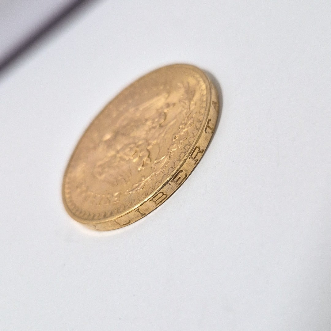 K1 41,60 GRMS 21 K IDENTIFICACIÓN MONEDA NOMINATIVA MONEDAS PESOS 50 PESOS (SEMINUEVO)