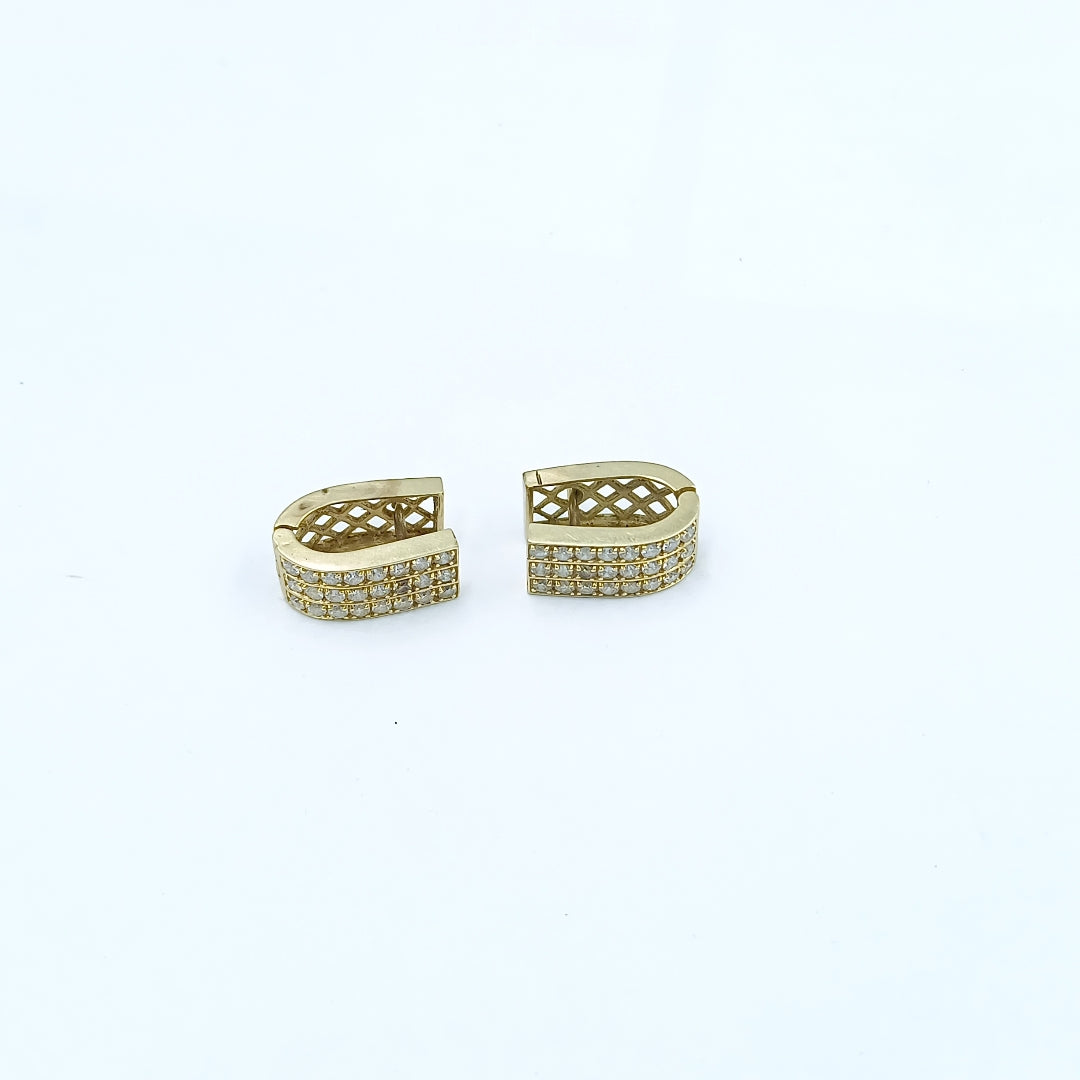 ARETES PAR ORO 14 K 5.1 GRMS (SEMINUEVO)