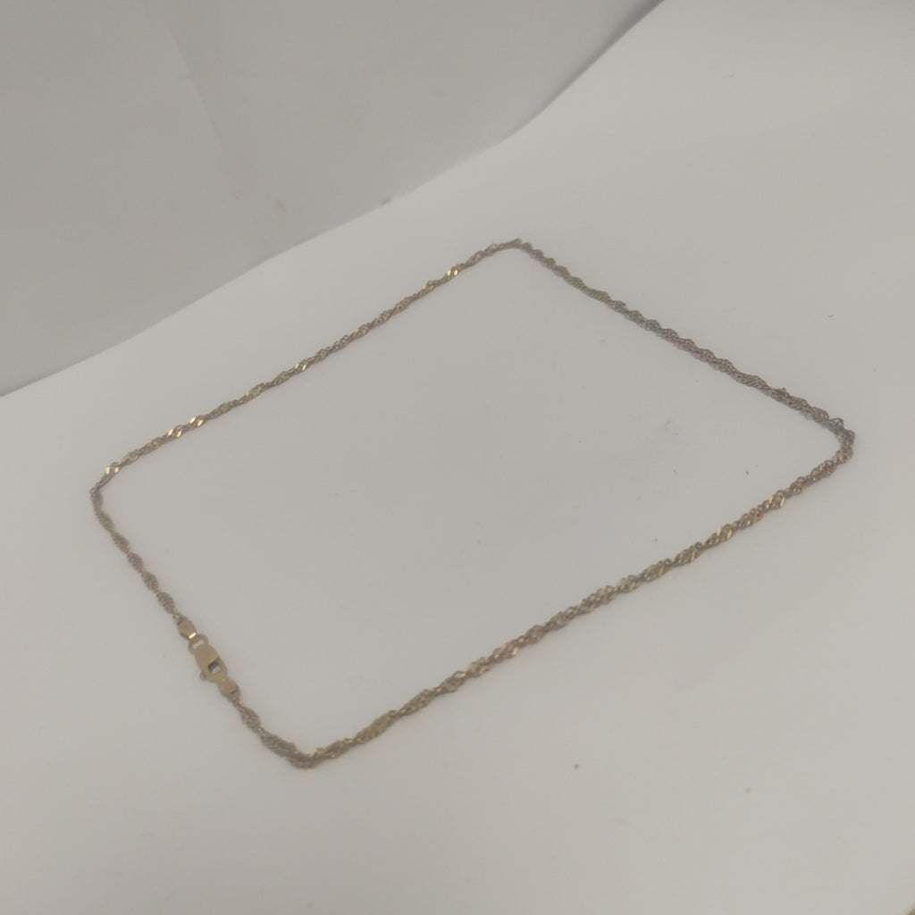 CADENA ORO COMBINADO 14 K 4.7 GRMS (SEMINUEVO)