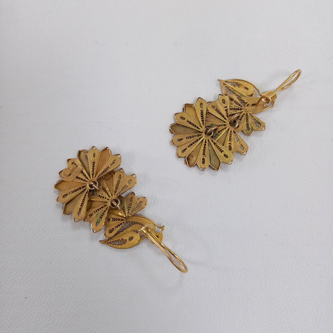 ARETES PAR ORO 8 K 7.3 GRMS (SEMINUEVO)
