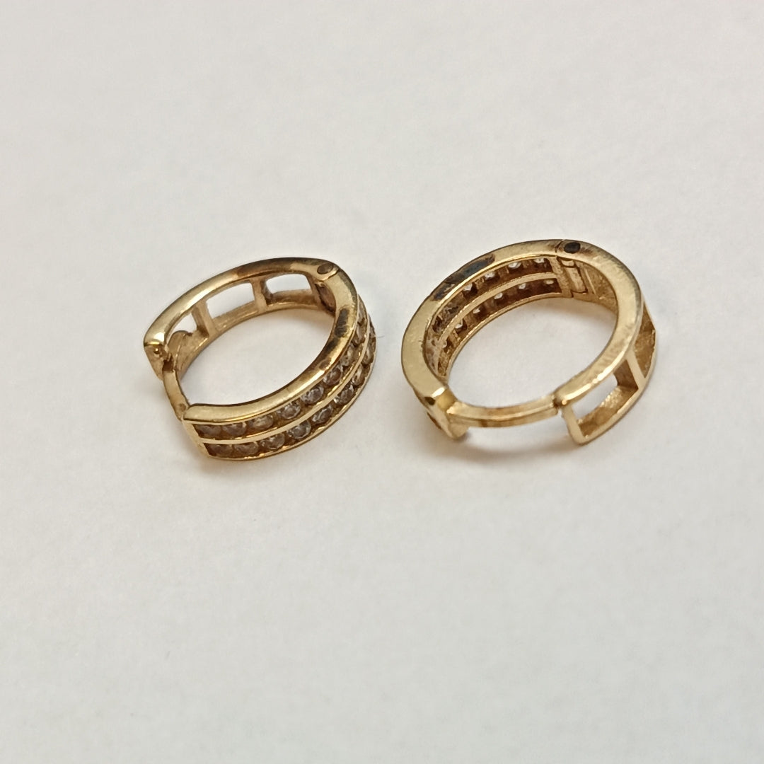 ARRACADAS PAR ORO 14 K 1.3 GRMS (SEMINUEVO)
